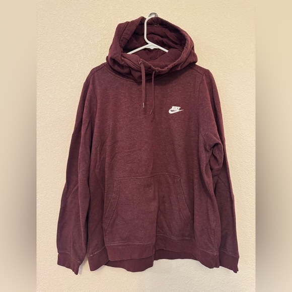Maroon Nike cowl neck hoodie size 1x - Picture 1 of 4